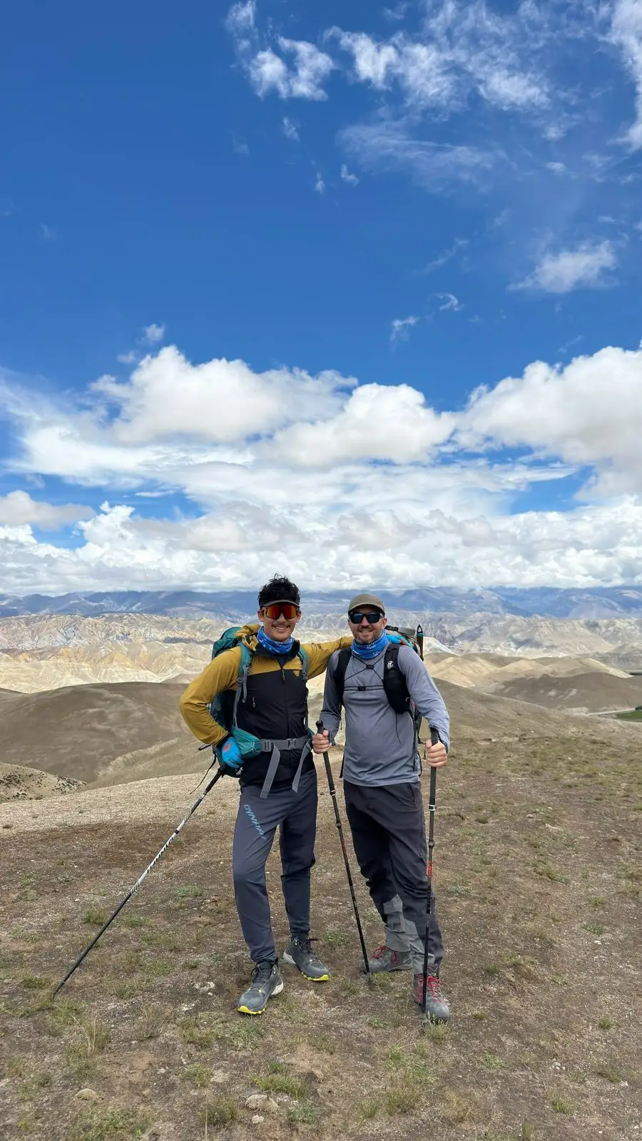 Chhuama IV climbing with IFMGA Guide